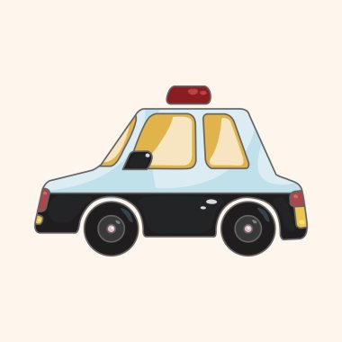 ulaşım araba tema öğeleri