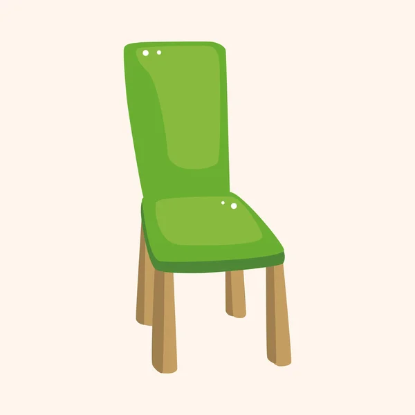 Элементы темы стула — стоковый вектор