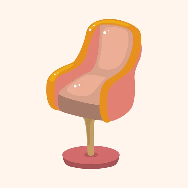 Elementy motywu krzesła — Wektor stockowy