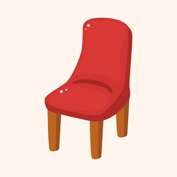 Éléments thème chaise — Image vectorielle