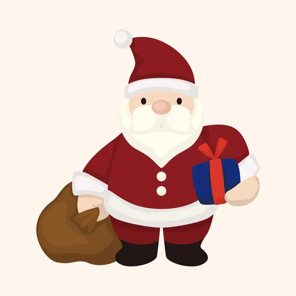 Santa claus thema-elementen — Stockvector