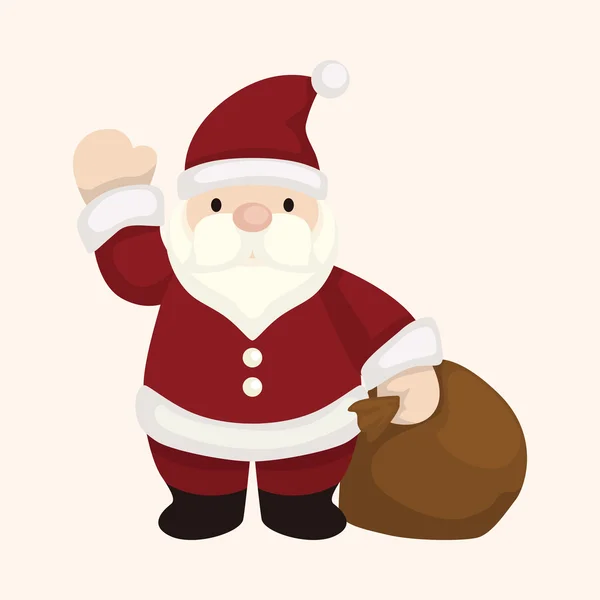 Santa claus thema-elementen — Stockvector