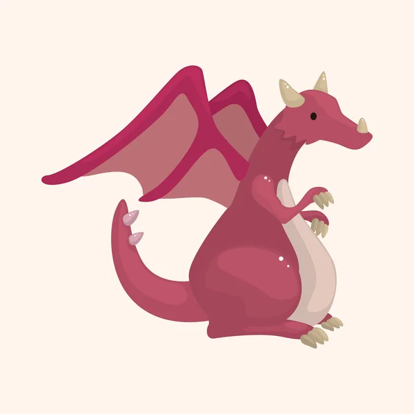 Dragón tema elementos — Vector de stock