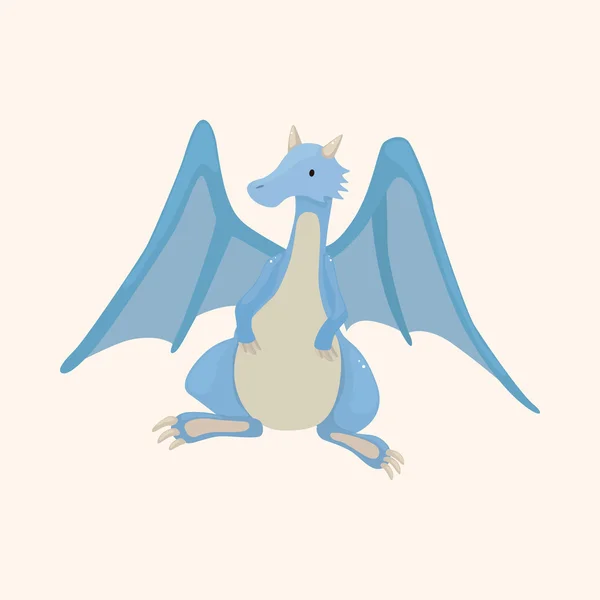 Dragón tema elementos — Vector de stock