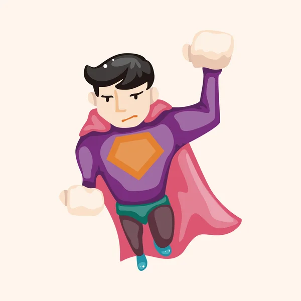 Superman thema-elementen — Stockvector