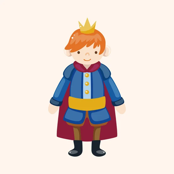 Thème royal éléments prince — Image vectorielle