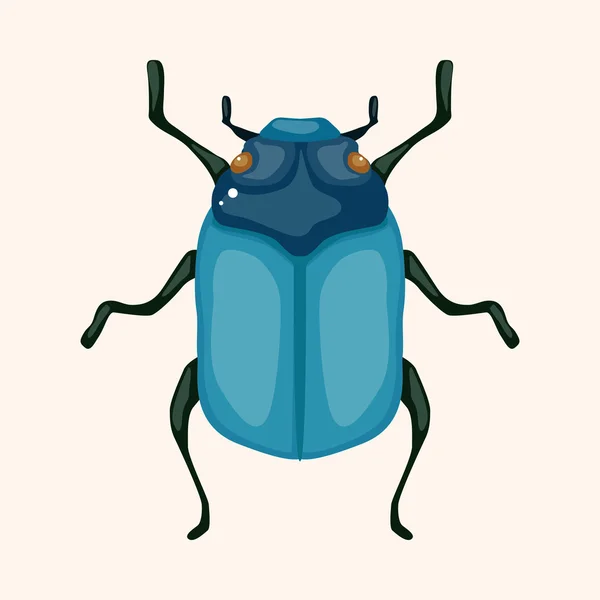 Éléments de dessin animé bug — Image vectorielle