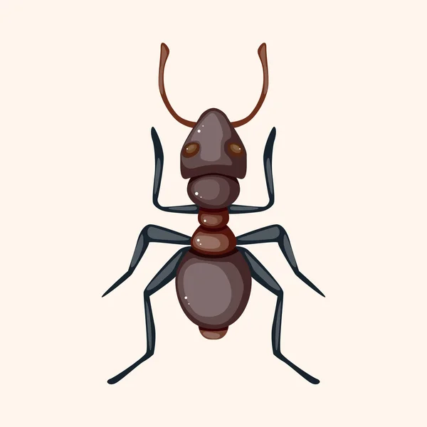 Elementos de dibujos animados bug — Vector de stock