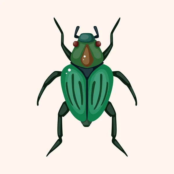 Elementos de dibujos animados bug — Vector de stock