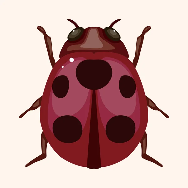 Elementos de dibujos animados bug — Vector de stock