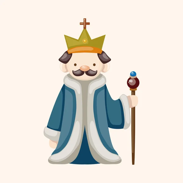 Koninklijke thema koning elementen — Stockvector