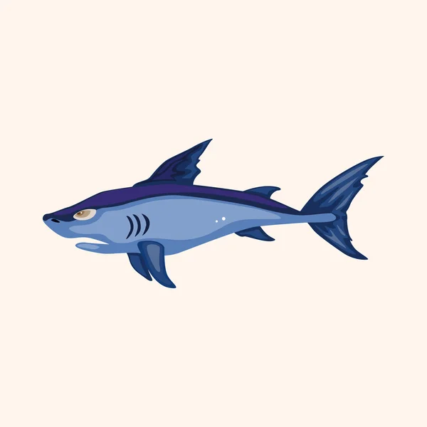 Éléments de thème poisson — Image vectorielle