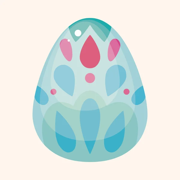Elementos temáticos do ovo de Páscoa — Vetor de Stock