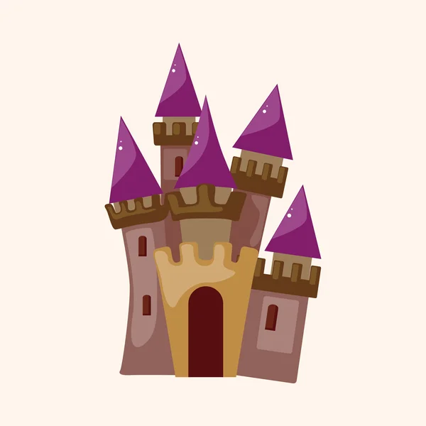 Éléments thème château — Image vectorielle