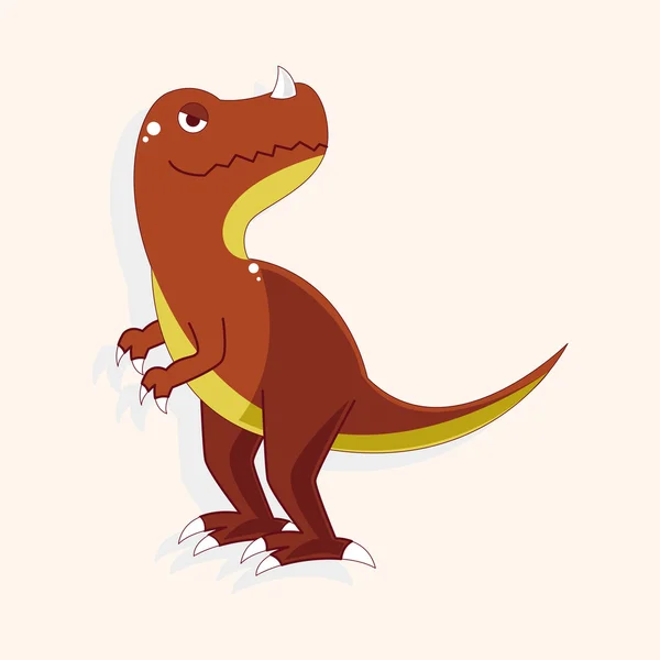 Elementos temáticos de dinosaurios — Archivo Imágenes Vectoriales