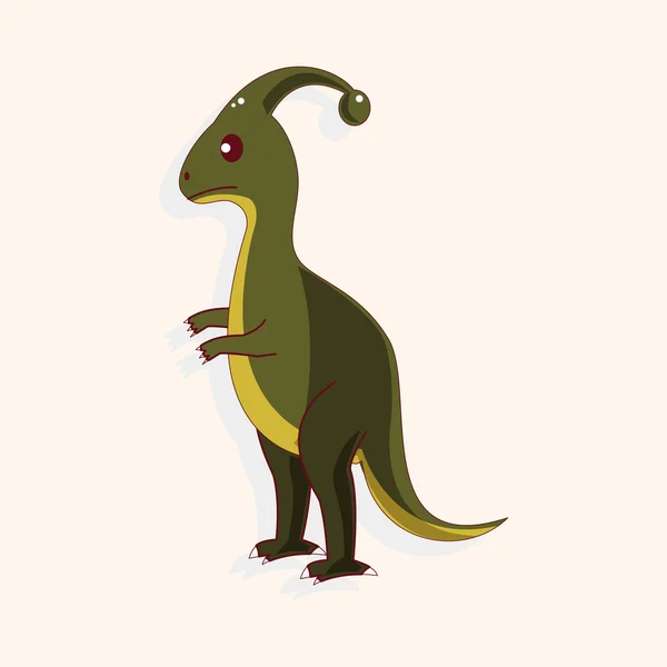 공룡 테마 요소 — 스톡 벡터