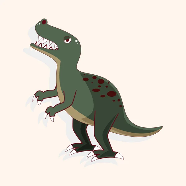 Éléments de thème dinosaure — Image vectorielle