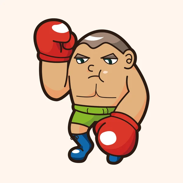 Boxer motivu — Stockový vektor