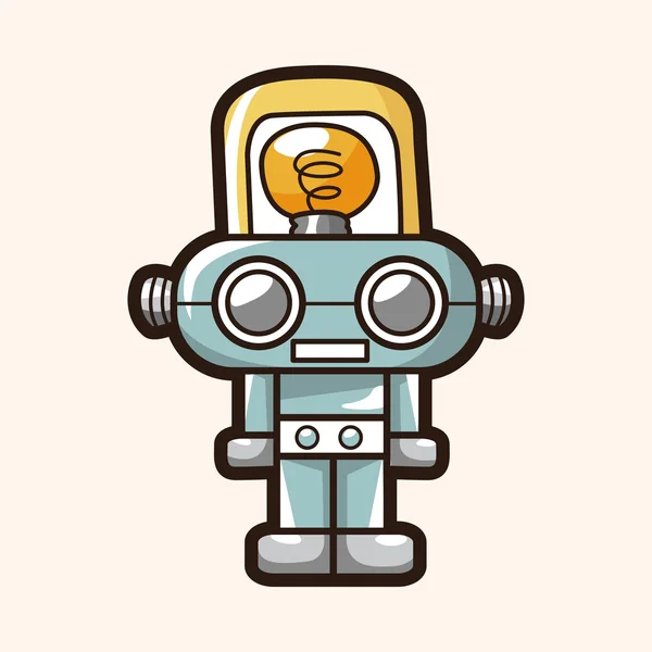 Robot thema-elementen — Wektor stockowy