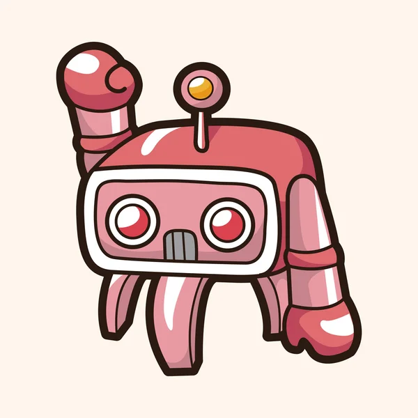 Robot theme elements — Stock Vector