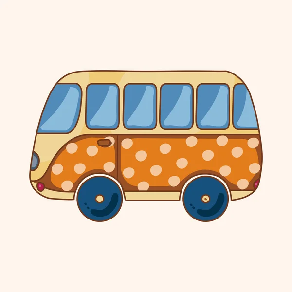 Transporte coche elementos temáticos — Vector de stock