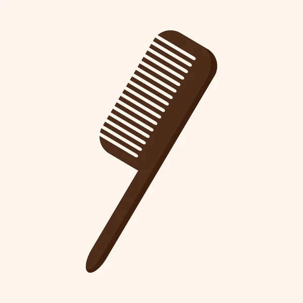 Saç ürünleri Tema tarak öğeleri — Stok Vektör