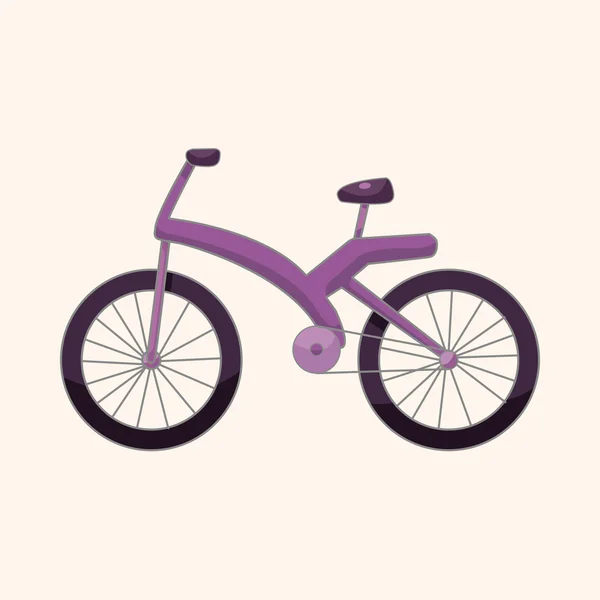 Transporte bicicleta elementos temáticos — Vector de stock