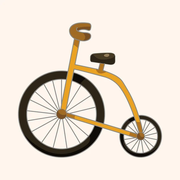 Elementi di trasporto bici tema — Vettoriale Stock