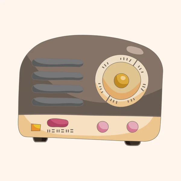 Radio theme elements — Stock Vector