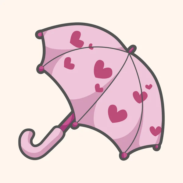 Eléments de thème parapluie — Image vectorielle