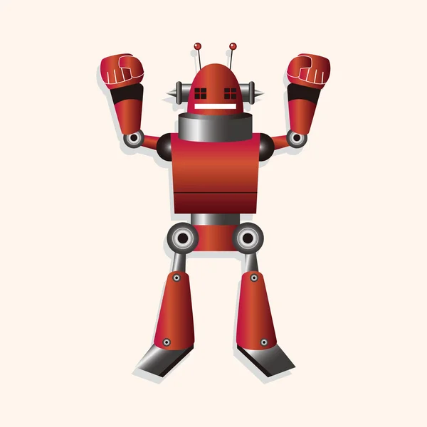 Elementi a tema robot — Vettoriale Stock