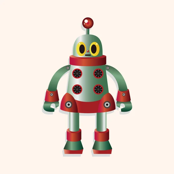 Éléments de thème robot — Image vectorielle