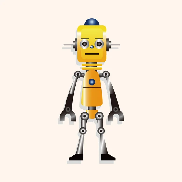 Éléments de thème robot — Image vectorielle