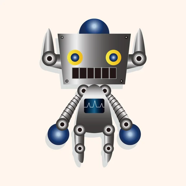 机器人主题元素 — 图库矢量图片