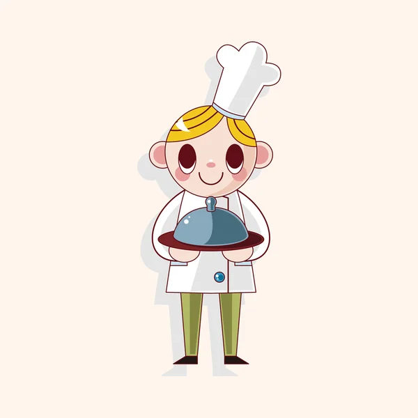 Elementos temáticos chef — Vector de stock