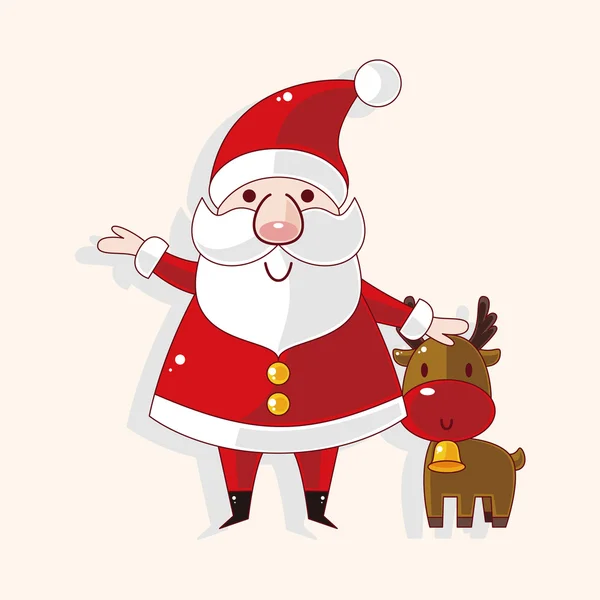 Santa claus thema-elementen — Stockvector