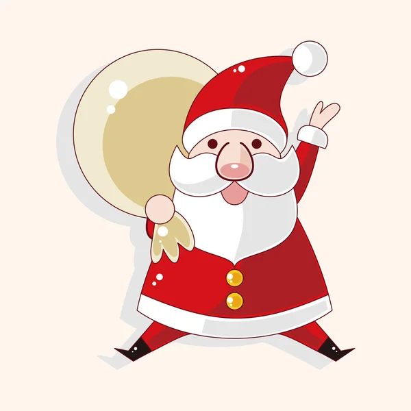 Santa claus thema-elementen — Stockvector