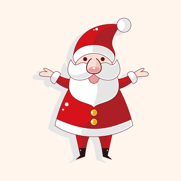 Santa claus thema-elementen — Stockvector