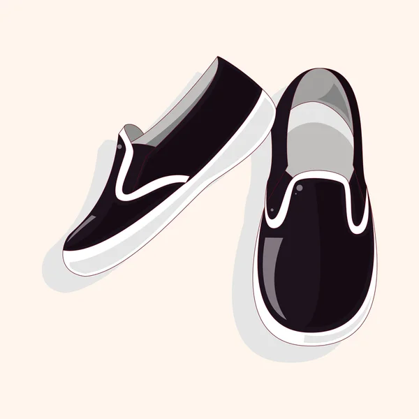 Ayakkabı tarzı tema öğeleri — Stok Vektör