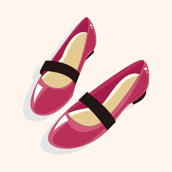 High-heeled shoes style theme elements — Stock Vector