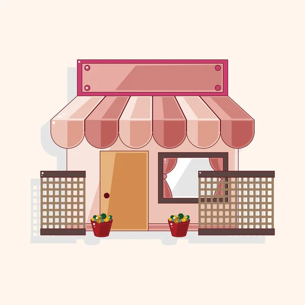 Tienda tienda elementos temáticos — Vector de stock