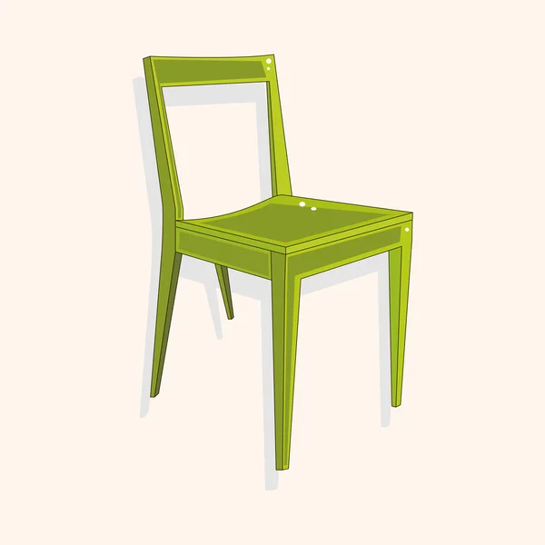 Éléments thème chaise — Image vectorielle