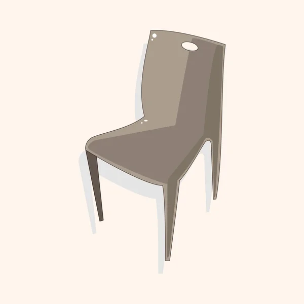 Éléments thème chaise — Image vectorielle