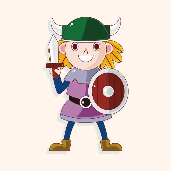 Vikingen thema-elementen — Stockvector