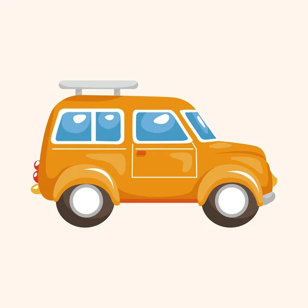 Transporte coche elementos temáticos — Vector de stock