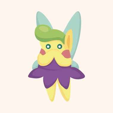 çiçek elf Tema öğeleri