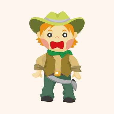 kovboy Tema öğeleri