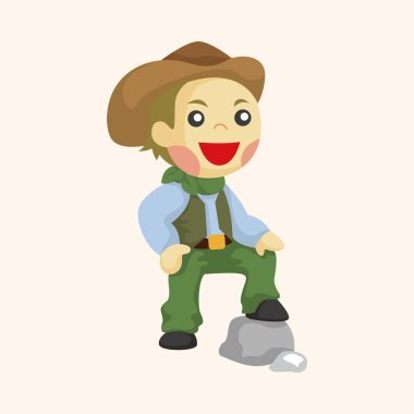 kovboy Tema öğeleri