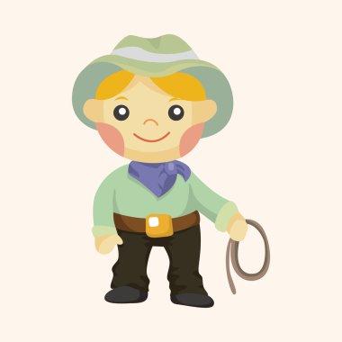 kovboy Tema öğeleri