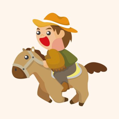 kovboy Tema öğeleri